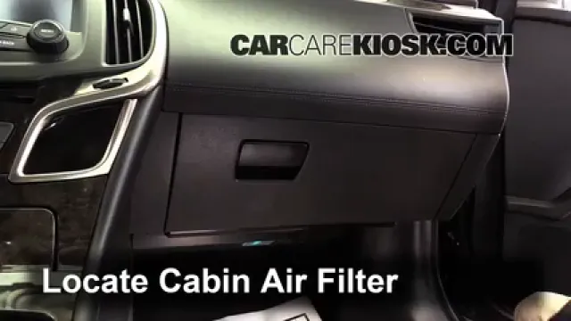 2015 Buick LaCrosse Leather 3.6L V6 FlexFuel Filtre à air (intérieur) Changement